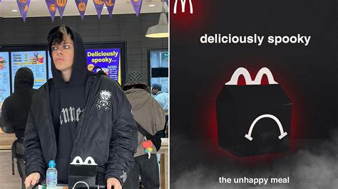 Fans actually thought the English singer had teamed up with the fast-food chain, but its all a practical joke. . Unhappy meal yungblud
